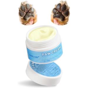image:image1 oz 30g Natural Dog Paw Balm amp Nose Balm Lick Safe Paw Protector for Dogs amp Cats Moisturizer for Paw Pads Snout Elbows Winter Protection Repair Cracks Lickable Balm for Petsmilky white