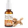 image:imagePet Fur Care Oil  Tangle Remover Shiny amp Silky Coat Soothing Skin Protection with Collagen and Natural Oils  Leavein Formula for Dogs and Cats  101 fl ozLight Floral