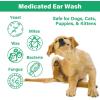 image:imageEar Cleaner for Dogs and Cats with Flexible Long Tube Ear Infection Treatment Deep Canal Solution for Ear Mites Infections Itch Wax amp Smell Safe Aloe Vera Formula 4 oz120ml4floz