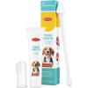 image:imageDog Oral Care Kit  Contains Dog Toothpaste DualHeaded Toothbrush Silicone Finger Brush  14 fl oz Fresh Breath Healthy Gums