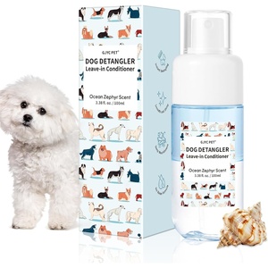 image:imageDog Detangler amp Dematting Spray  Leavein Conditioner Ocean Zephyr Scent  Jojoba Oil Macadamia Oil Sodium Hyaluronate for Silky TangleFree Coat 338 fl ozFresh Ocean Zephyr